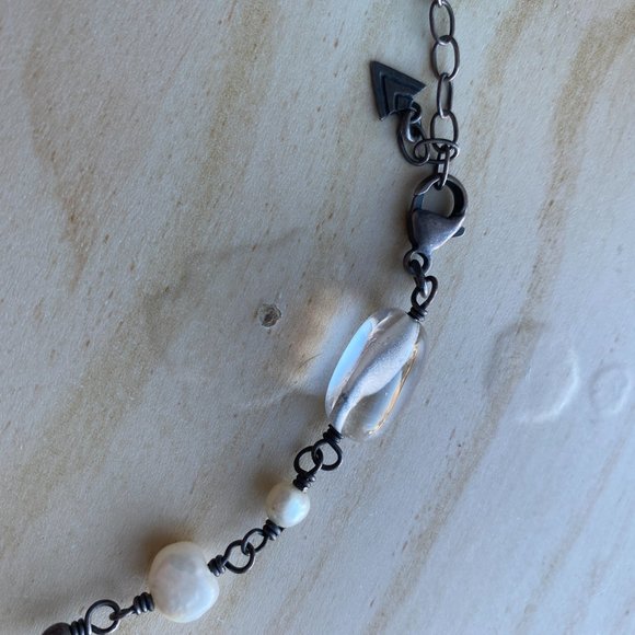 SILPADA 925 Pearl Glass Beaded N1602 Necklace - Picture 5 of 5